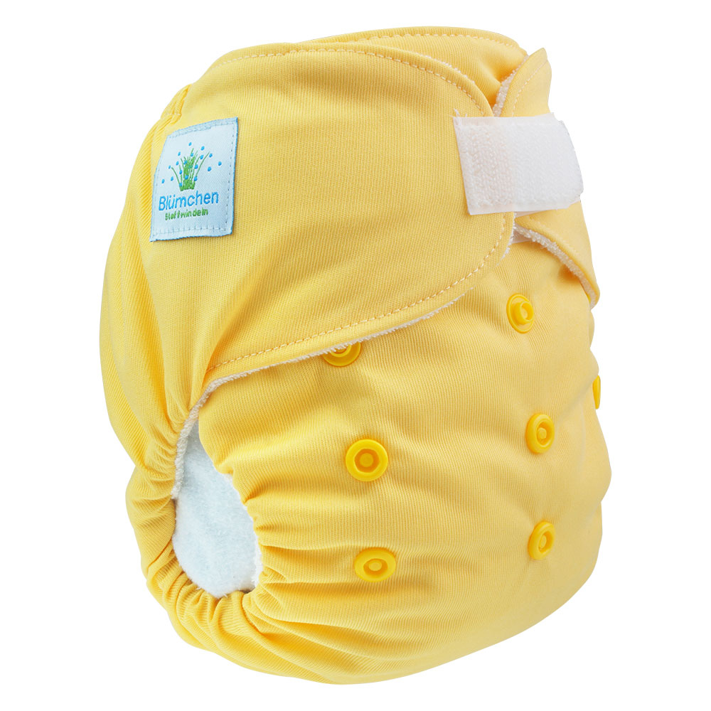 Blümchen PREMIUM All-in-One Bamboo diaper velcro (3,5-15kg) pastels
