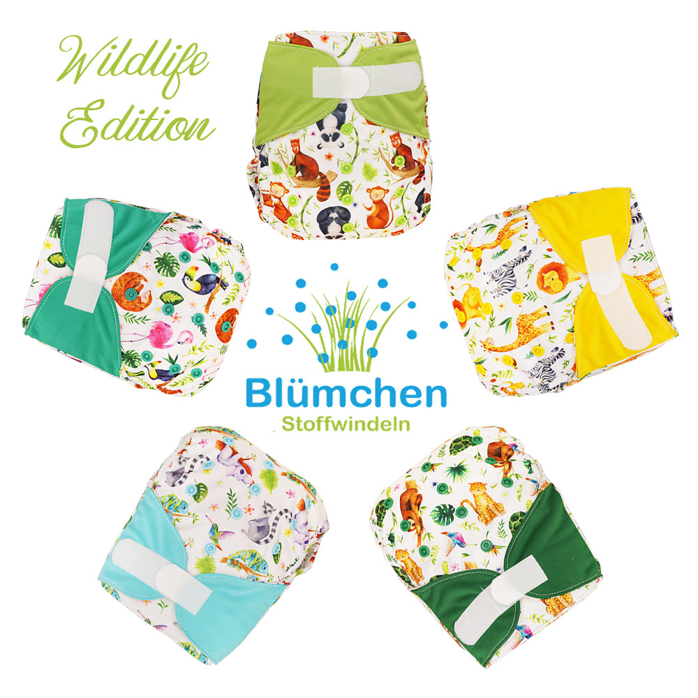 Blümchen Bamboo nappy Multipack 15+4+1
