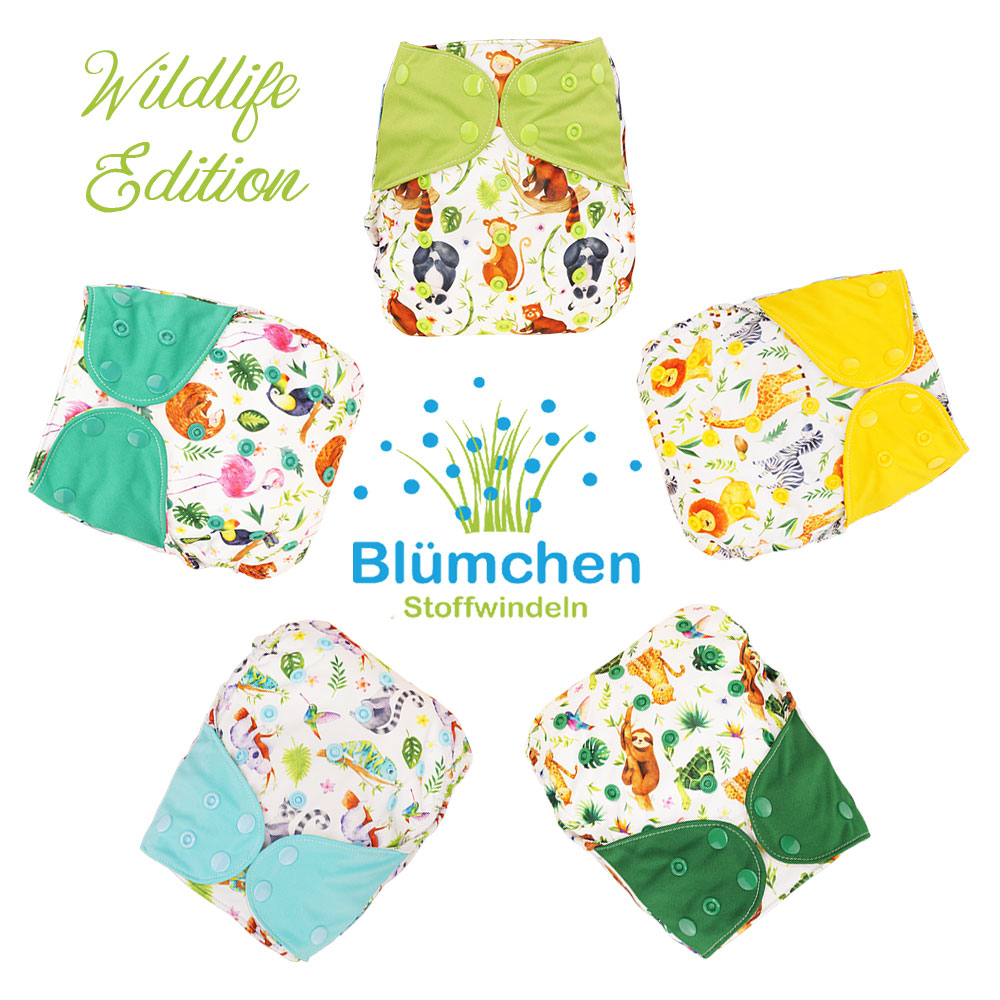 Blümchen Komplettpaket Mullwindeln Bio-Baumwolle