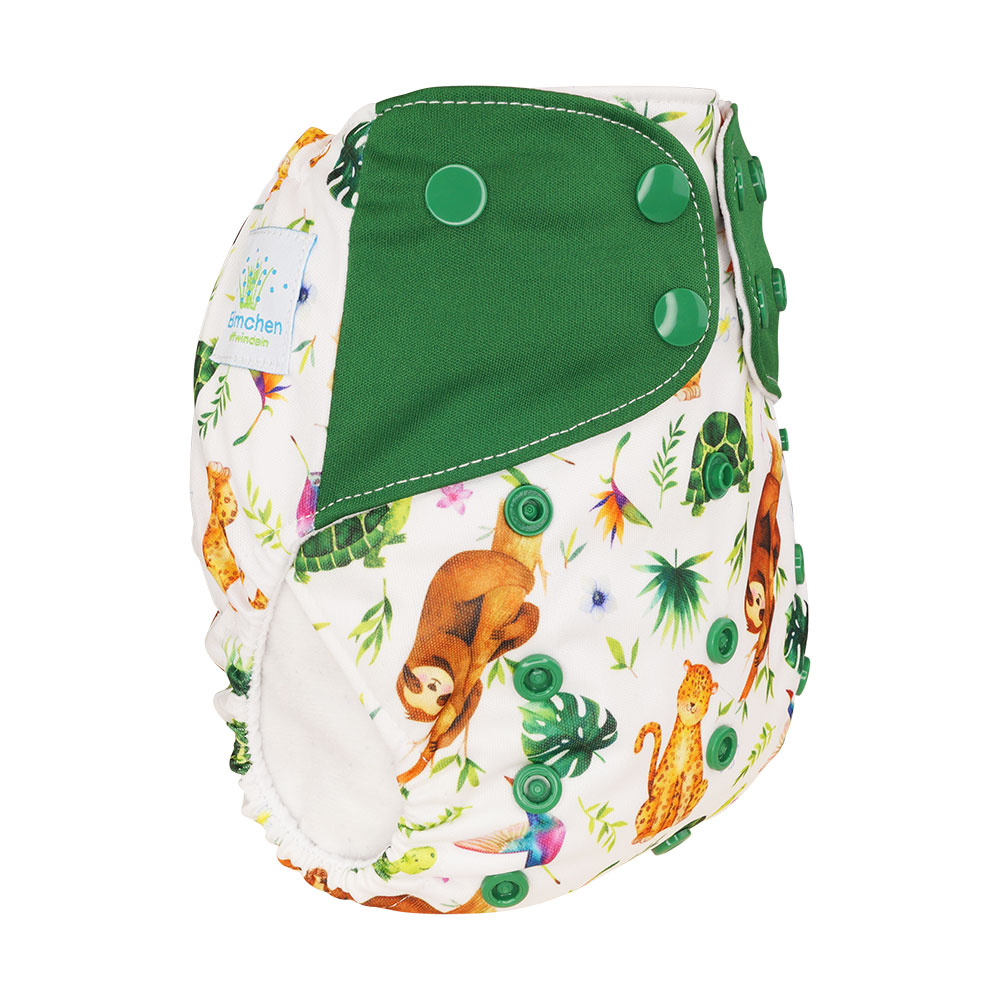 Blümchen Pocket diaper snap Wildlife Edition (3-16kg)