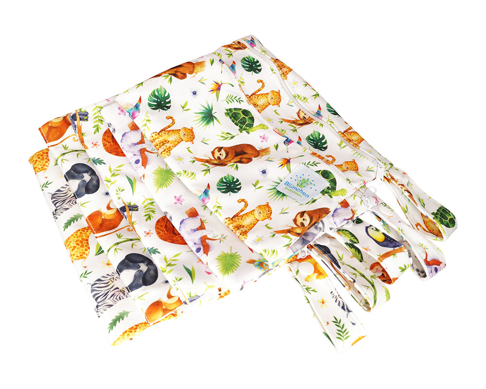 Blümchen PUL Tasche für Slipeinlagen Stilleinlagen XS Wildlife Edition