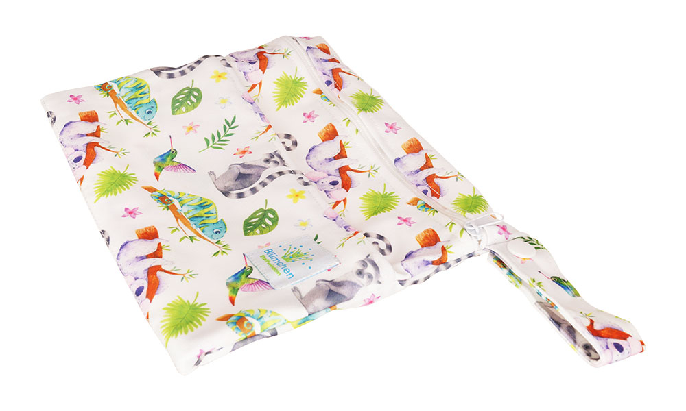 Blümchen PUL Tasche für Slipeinlagen Stilleinlagen XS Wildlife Edition