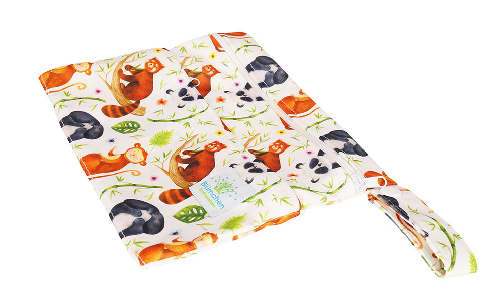 Blümchen PUL Tasche für Slipeinlagen Stilleinlagen XS Wildlife Edition