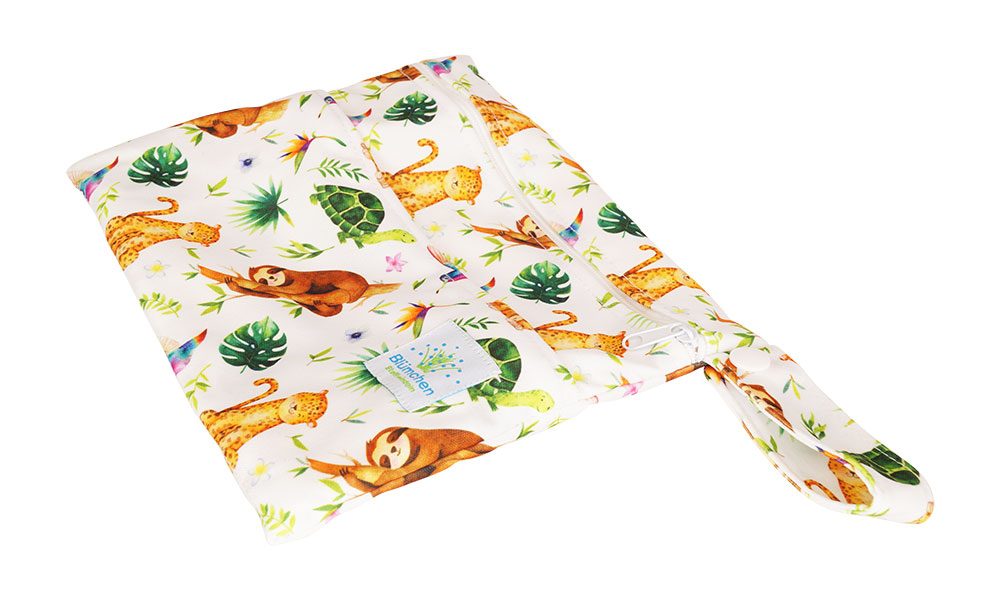 Blümchen PUL Tasche für Slipeinlagen Stilleinlagen XS Wildlife Edition