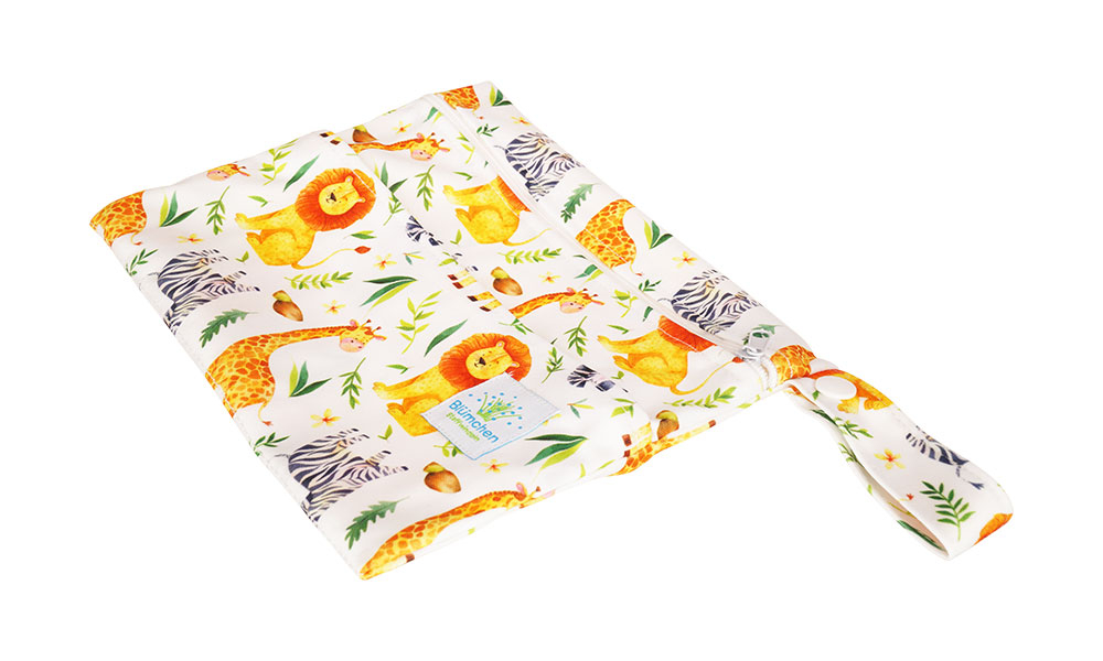 Blümchen PUL Tasche für Slipeinlagen Stilleinlagen XS Wildlife Edition