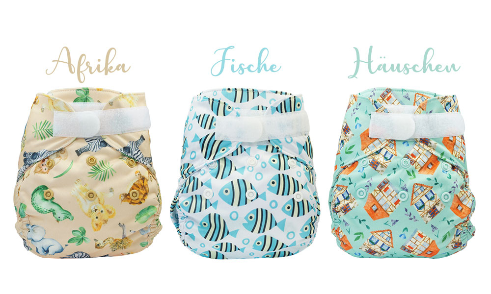 Blümchen diaper cover Newborn (3-6kg) Designs