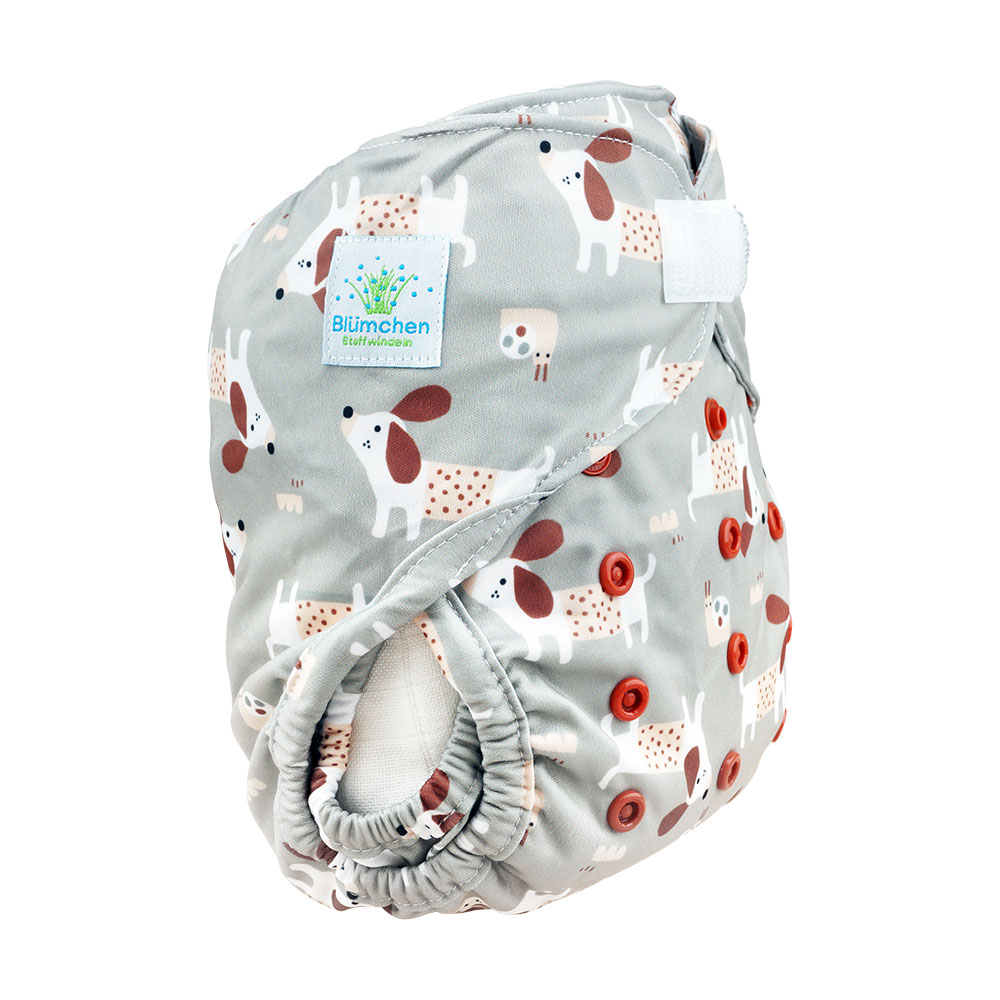 Blümchen diaper cover OneSize (3,5-16kg) Hook and Loop COZY Designs