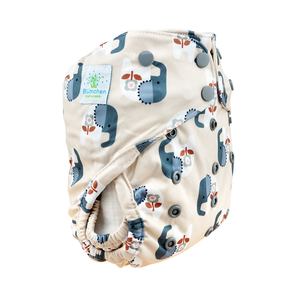 Blümchen 2in1 OneSize ECO Shell Druckknopf Cozy Designs (3-16kg) - recycled Polyester