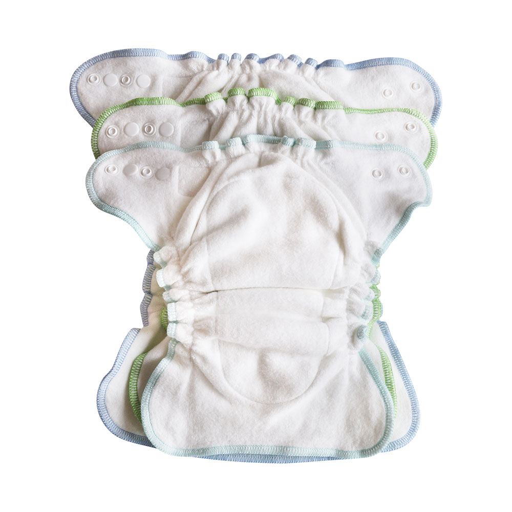 Blümchen daypack sized Kuschel diaper snaps Organic Cotton