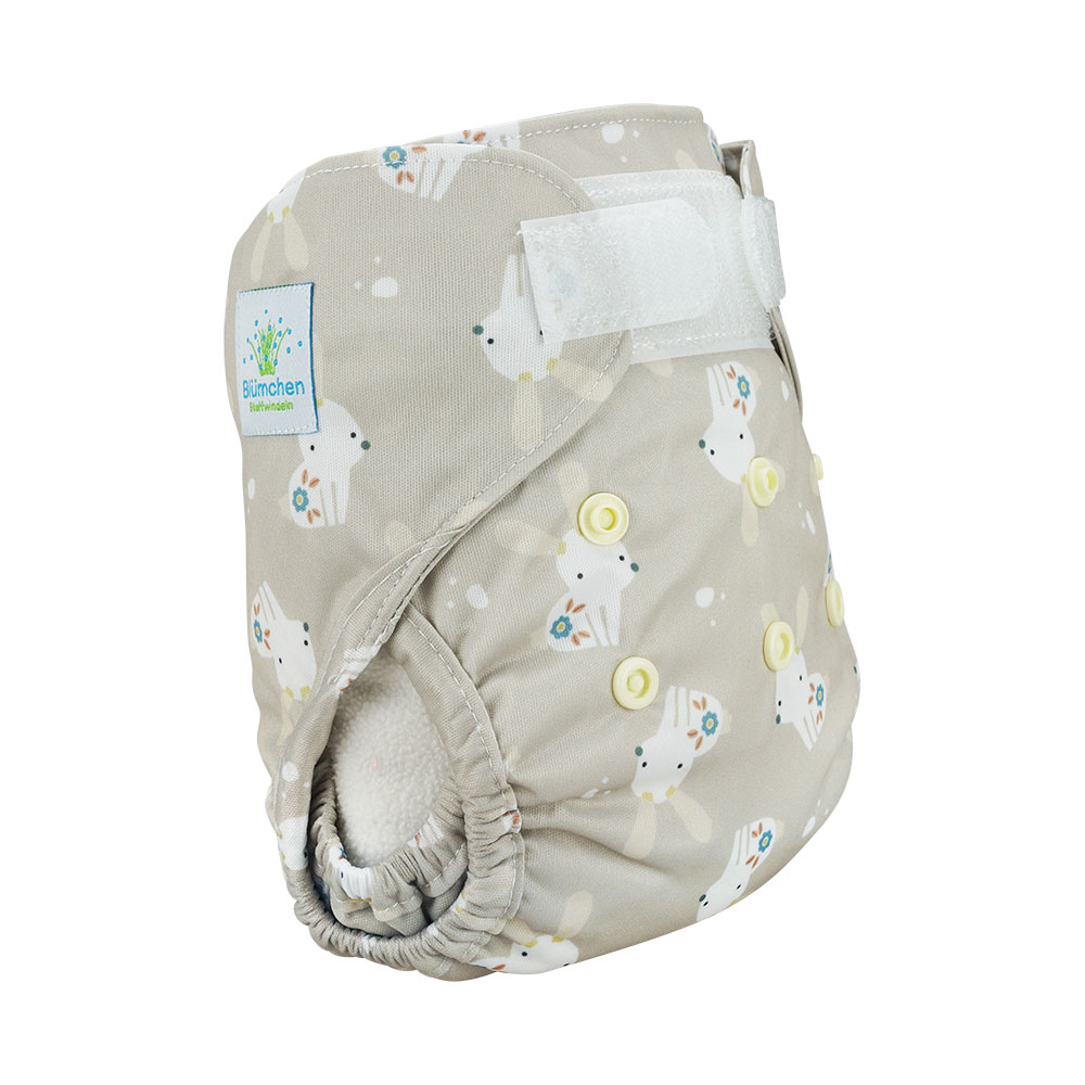 Blümchen diaper cover Newborn (3-6kg) - recycled Polyester