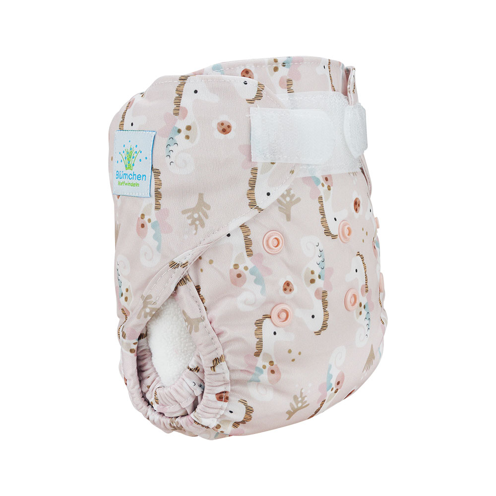 Blümchen diaper cover Newborn (3-6kg) - recycled Polyester