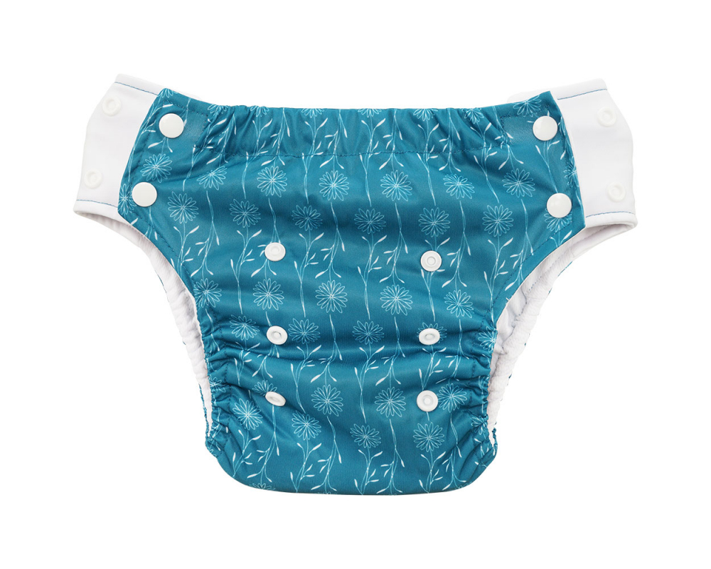 Blümchen Pull-up Pant FLORAL (5-15kg) - Schwimmwindel + Trainer - recycled PES