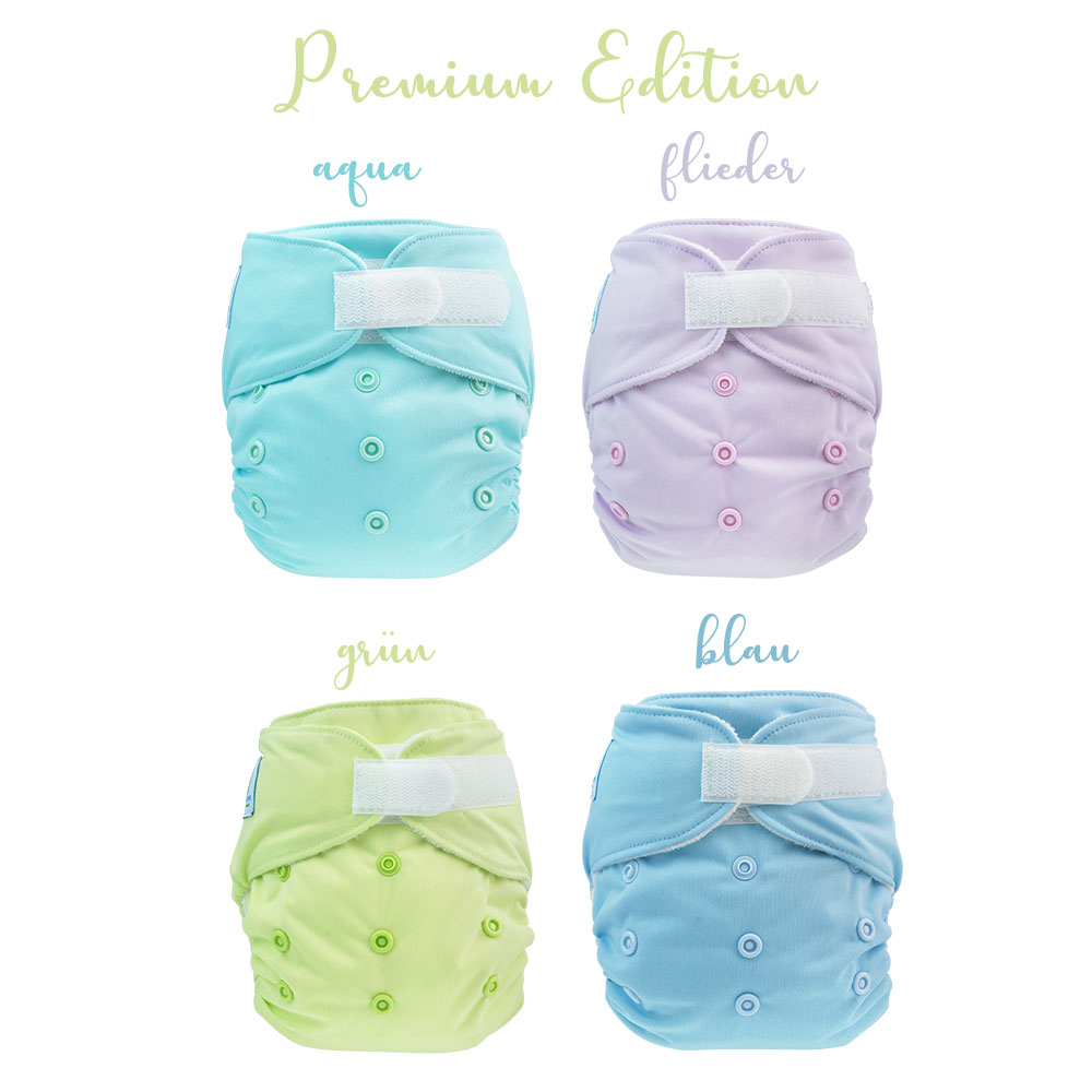 Blümchen salespack 5 pcs. PREMIUM All-in-One Bamboo diaper (3,5-15kg)