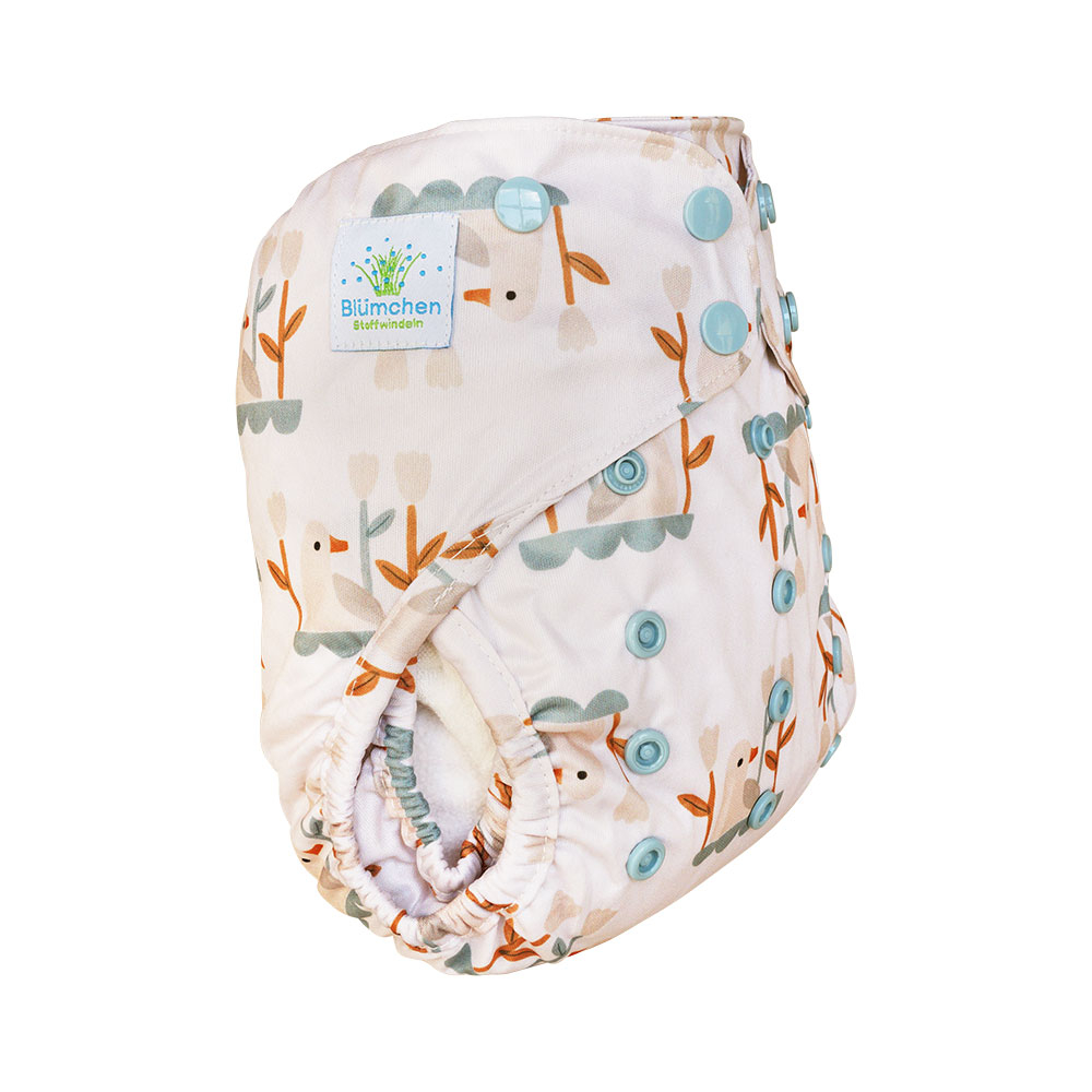 Blümchen 2in1 OneSize ECO Shell Druckknopf Cozy Designs (3-16kg) - recycled Polyester