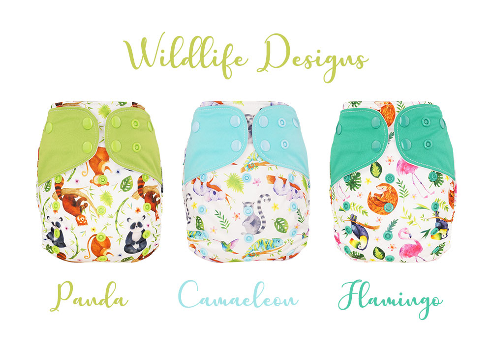 Blümchen OneSize Drucki Überhose (3,5-16kg) Wildlife Edition