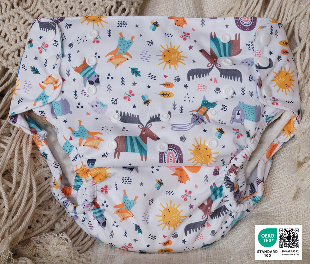Blümchen 2in1 XL Shell Überhose Druckknopf (8-25kg) - Made in Turkey