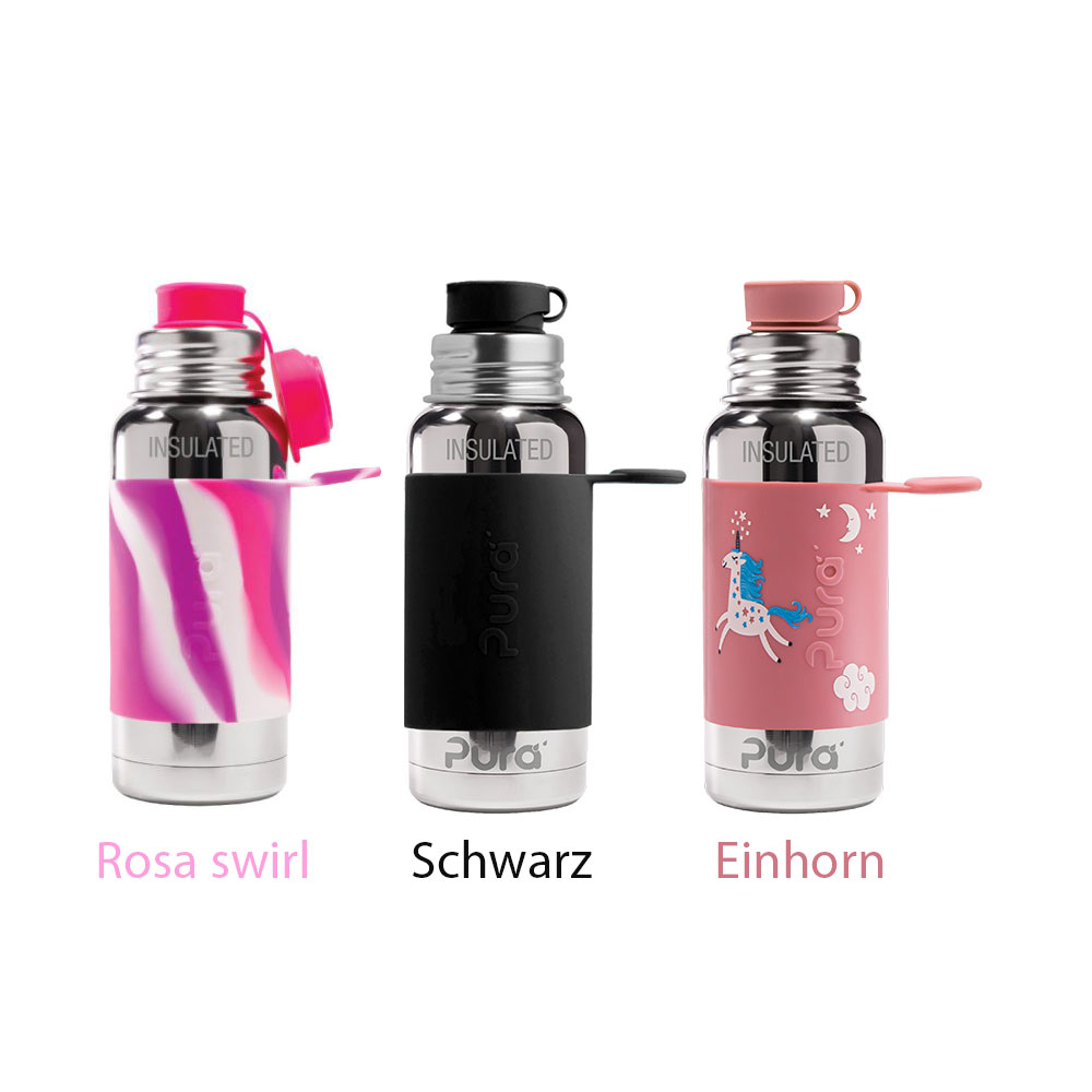 Pura Sportflasche isoliert 475ml mit Sleeve