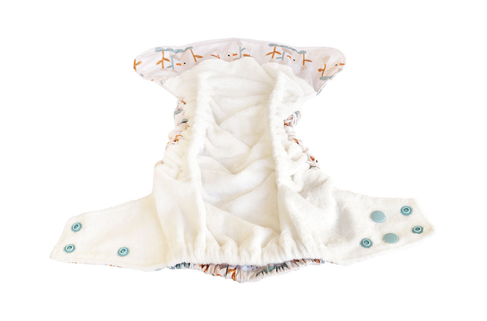 Blümchen All-in-Pocket Bamboo diaper (3,5-15kg) Snap Cozy Designs (without core)