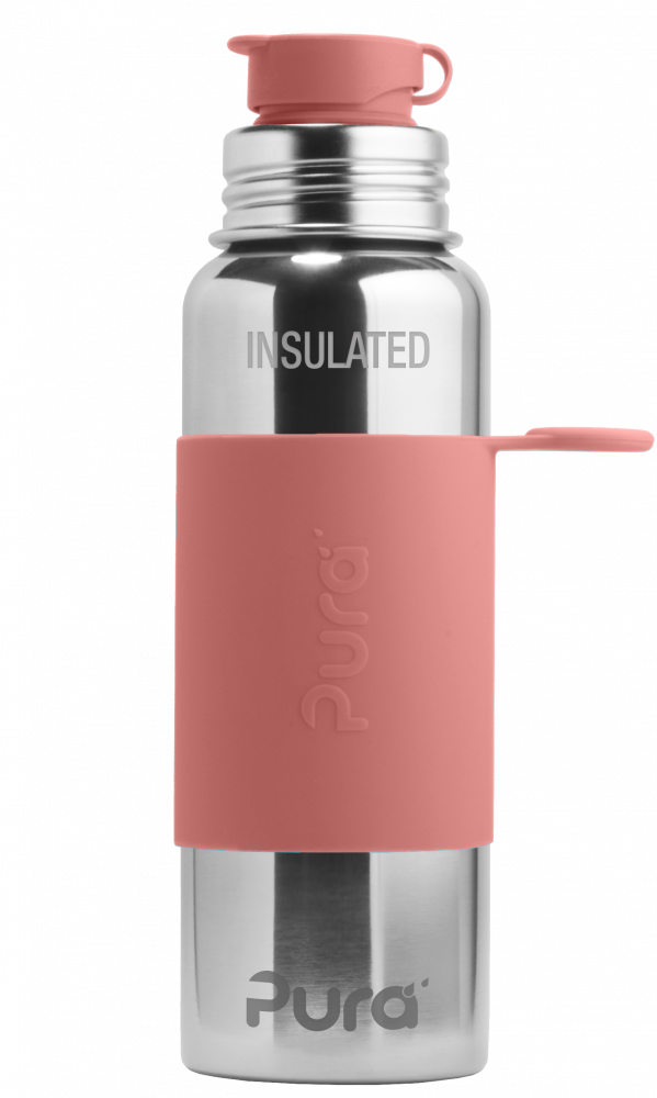 Pura Stainless steel Insulated Sport bottle 600ml Sleeve