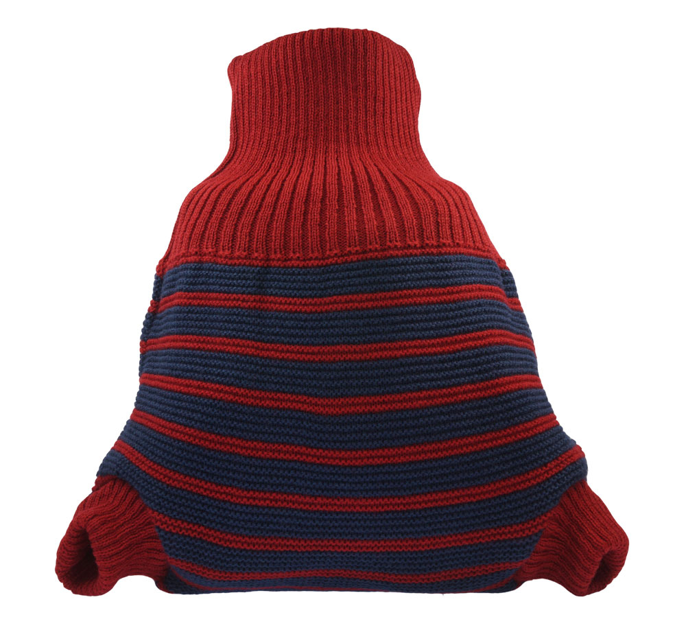 Popolini Wool-Pullup (2-layer) red-blue