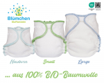 2nd Quality Blümchen sized "Kuschel" diaper Organic Cotton