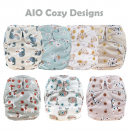 Blümchen All-in-One Bamboo diaper (3,5-15kg) Snap Cozy Designs (without core)