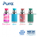 Pura Stainless steel sport bottle 500ml with sleeve