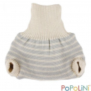 Popolini Wool-Pullup (2-layer) grey-natural