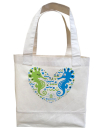 Blümchen Baumwolltasche Canvas Einkaufstasche